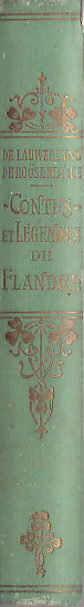 Contes et Légendes de Flandre, 1932. Dos