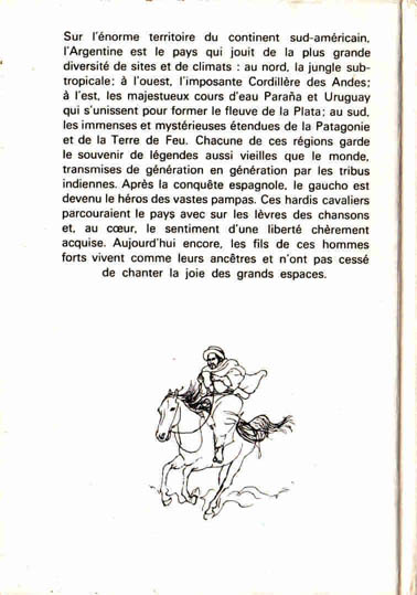 Contes et Récits de la Pampa, 1971. Type 4. Illustrateur : René Péron