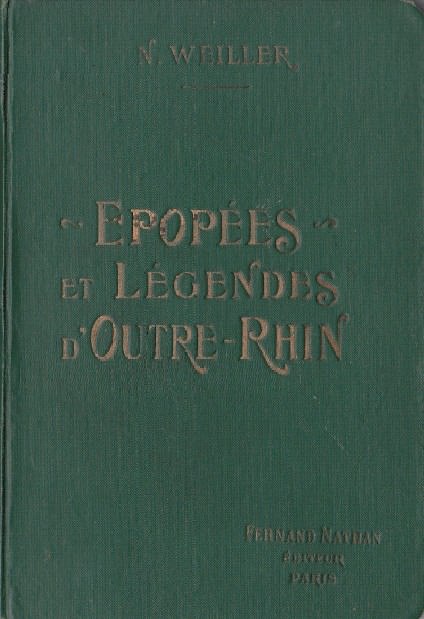 Épopées et Légendes d'Outre-Rhin, percaline verte, 1914